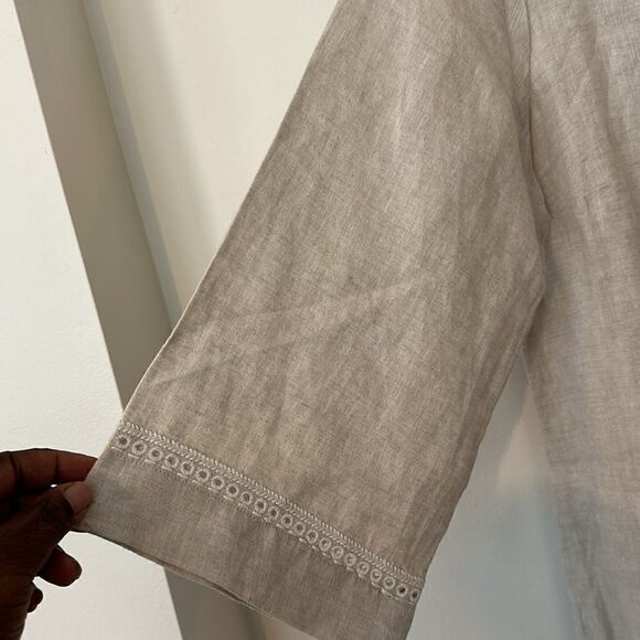Tommy Bahama Linen Embroidered Tunic S - Picture 3 of 7